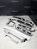 01-06 BMW E46 M3 Coupe Interior Armrests Trim Set Brushed Aluminum *Tab