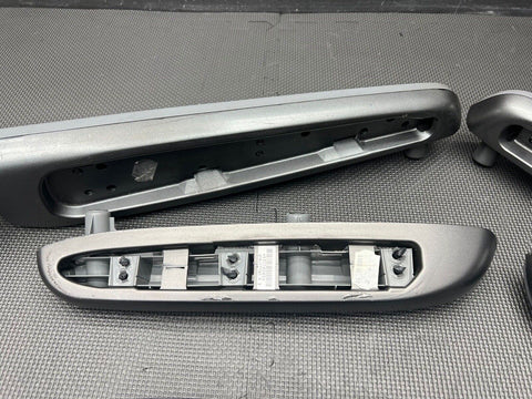 01-06 BMW E46 M3 Coupe Interior Armrests Trim Set Titan Shadow Grey