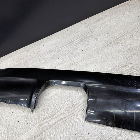 01-06 BMW E46 M3 Rear Bumper Lower Lip Diffuser Trim Panel OEM Jet Black *Crack*