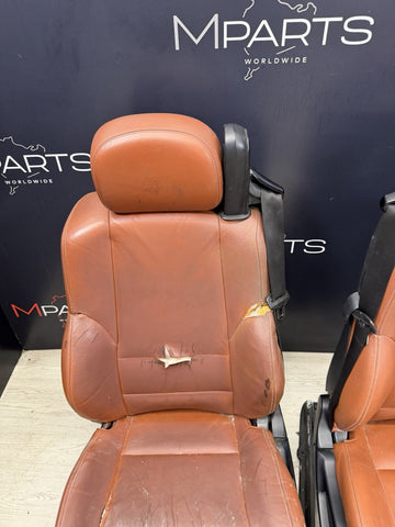 01-06 BMW E46 M3 Convertible Interior Front Heated Seats Cinnamon *Notes*