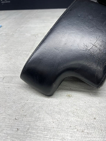 01-06 BMW E46 M3 Center Console Armrest Arm Rest Black Leather