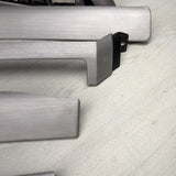 01-06 BMW E46 M3 Convertible Interior Armrests Trim Set Brushed Aluminum *Notes*