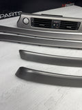 09-13 OEM BMW E92 E93 335is Dash Glacier Silver Aluminum Interior Trim Set