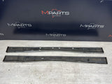94-99 BMW E36 M3 SEDAN SIDE SKIRTS ROCKER PANELS MOLDINGS ARCTIC SILVER