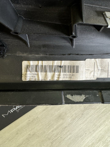 01-06 BMW E46 325 330 M3 Convertible Rear Right Top Trim Panel Gray 8240788