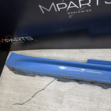 15-20 BMW F82 F83 M4 Rocker Panel Side Skirt Right Passenger Yas Marina Blue
