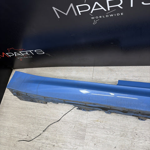 15-20 BMW F82 F83 M4 Rocker Panel Side Skirt Right Passenger Yas Marina Blue