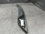 15-19 FERRARI 488 CENTER TUNNEL CONSOLE TRIM PANEL OEM LEATHER WHITE STITCHING