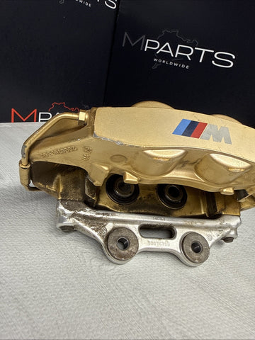 BMW 15-20 F80 F82 F83 M3 M4 CARBON CERAMIC BRAKE CALIPER GOLD FRONT LEFT