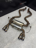 MEGAN EXHAUST AXLE BACK QUAD BLUE TI BURNT TIP 08-13 BMW E92 E93 M3