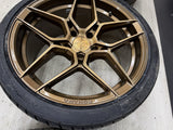 Rohana RFX11 5x120 19x9.5 19x11 Brushed Bronze Rims Wheels Set