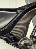 BMW 19-25 840 M850 M8 G14 G15 LEFT SIDE VIEW MIRROR W/ BLIND SPOT CARBON FIBER