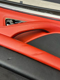 11-16 BMW F10 M5 SEDAN REAR LEFT DRIVER SAKHIR ORANGE DOOR CARD PANEL