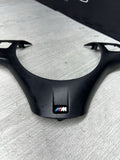 08-13 BMW E90 E92 E93 M3 Lower Steering Wheel Trim Cover Plate Black