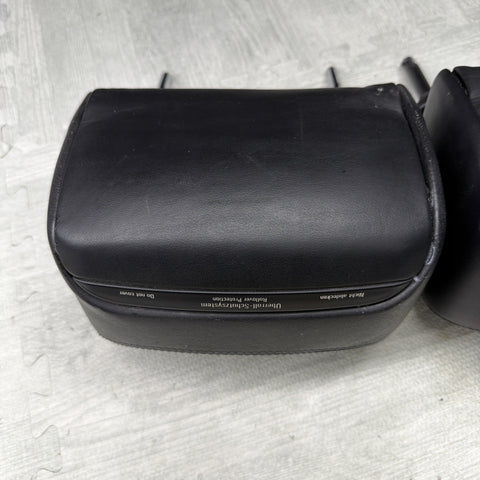 2001-2006 BMW E46 M3 Convertible Black Rear Headrests Head Rests Pair  *Notes*