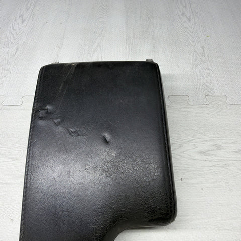 01-06 BMW E46 M3 Center Console Armrest Arm Rest Black Leather *Notes*