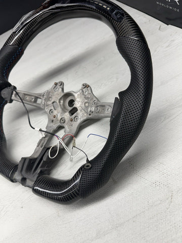 NEW 15-20 BMW F80 F82 F83 M3 M4 OHC LED Carbon fiber Steering Wheel