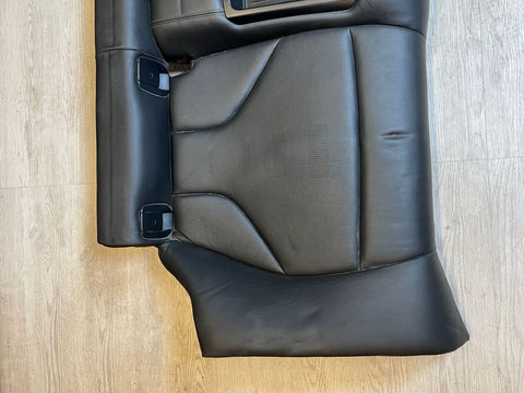 BMW F82 M4 Coupe 15-20 Rear Back Seats Cushion Black Leather Backrest Bench