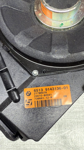 08-13 BMW E90 E92 328i 335i M3 Right Side Floor Speaker Subwoofer OEM 9143136