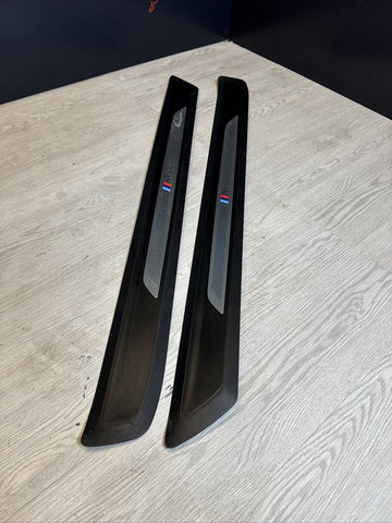 15-20 BMW F82 F83 M4 DOOR SILLS SCUFF PLATES TRIMS COVERS PAIR