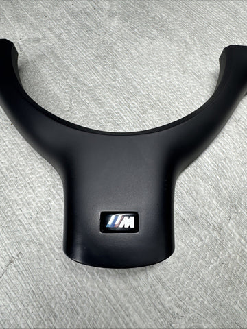 OEM 01-06 BMW E46 M3 Lower Steering Wheel Trim Cover Plate Black