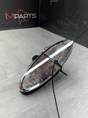 01-06 BMW E46 M3 Rearview Rear View Oval Mirror *Bezel Broken*