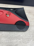 01-06 BMW E46 M3 FRONT LEFT DRIVER SIDE DOOR PANEL CARD IMOLA RED OEM