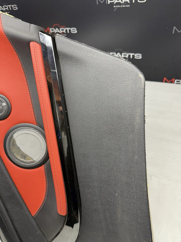 15-20 BMW F82 M4 COUPE REAR RIGHT TRIM PANEL CARD MERINO SAKHIR ORANGE