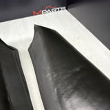01-06 BMW E46 M3 Coupe Rear Seat Backrest Side Bolster Pair Black Napa OEM *Rip*