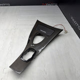 09-13 BMW E90 E92 M3 DCT CIC LEATHER CENTER CONSOLE TRIM 7903962 CARBON FIBER