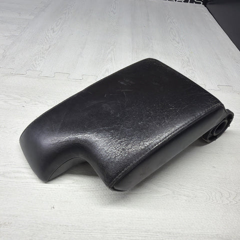 01-06 BMW E46 M3 Center Console Armrest Arm Rest Black Leather *Notes*