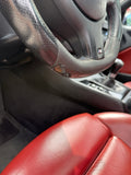 BMW 01-06 E46 M3 Manual Custom Leather Sides Flat Bottom Steering Wheel Only
