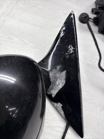 01-06 BMW E46 M3 Side View Door Mirrors Pair Jet Black *Paint Bubbling