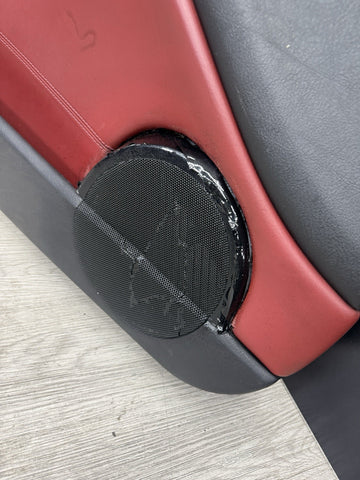 01-06 BMW E46 M3 FRONT LEFT DRIVER SIDE DOOR PANEL CARD IMOLA RED OEM