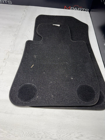 Used Genuine 2008-2013 BMW E90 E92 E93 M3 Carpets Floor Mats Black Front