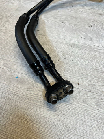 01-06 BMW E46 M3 S54 ENGINE OIL COOLER LINES 17222283209 2283209 ORIGINAL