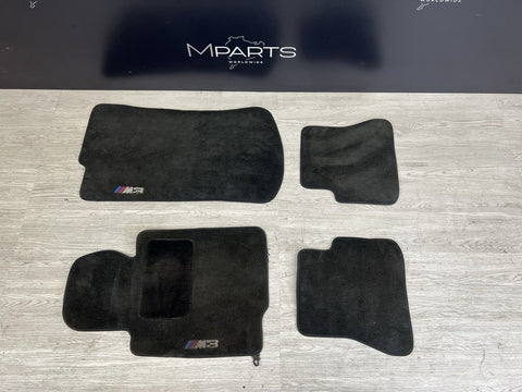 Used Genuine 01-06 BMW E46 M3 Convertible Carpets Floor Mats Black Front & Rear
