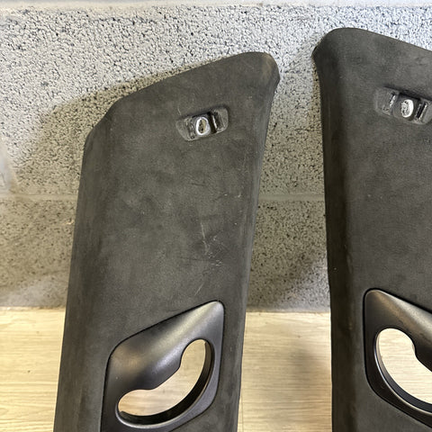 OEM 2014-2018 BMW X5M F85 F15 B PILLARS ALCANTARA SUEDE BLACK