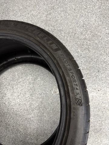 2024 Used 285/30ZR18 Michelin Pilot Sport 4S 97Y - 9/32 Tire *1 Patch