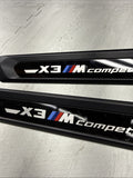 18-23 BMW X3 M X3M FRONT SILL PLATES COVERS 8077612