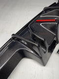 BMW G80 M3 21-26 J Style Carbon Fiber Rear Diffuser W/ LED Light *Flaw*