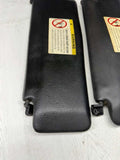 96-99 BMW E36 M3 CONVERTIBLE SET FRONT SUN VISORS BLACK OEM