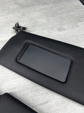 11-16 OEM BMW F10 535 M5 Interior Sun Visors Anthracite Black Alcantara