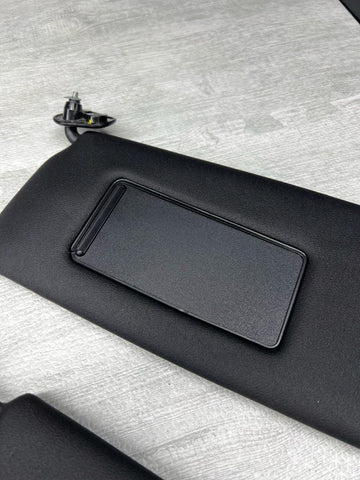 11-16 OEM BMW F10 535 M5 Interior Sun Visors Anthracite Black Alcantara