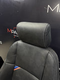 94-99 BMW E36 Coupe 2 Door M3 323 325 328 Front Power Leather Seats Pair Black