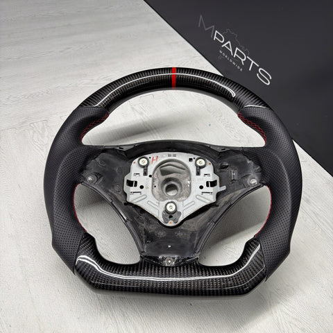 08-13 BMW E90 E92 E93 M3 OHC Carbon fiber Steering Wheel Tri Stitched Manual