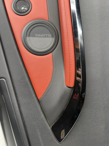 15-20 BMW F82 M4 COUPE REAR RIGHT TRIM PANEL CARD MERINO SAKHIR ORANGE