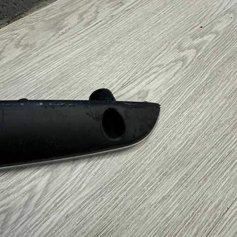 01-06 BMW OEM E46 M3 Brushed Aluminum/Black Vert Trim Armrest Left Driver Rear