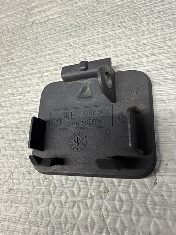 Original BMW E39 M5 Flap Towing Eye Tow Hook Cover Front Grey Gray 2498503