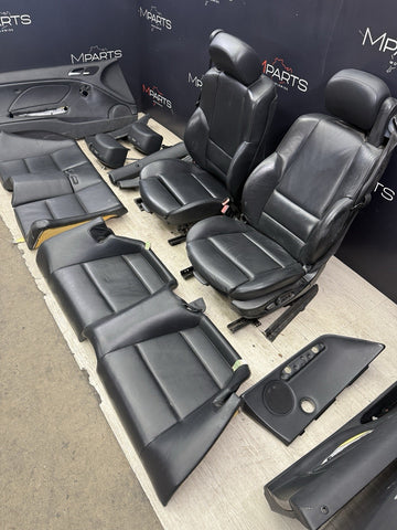 01-06 BMW E46 M3 Convertible Interior Heated Seats & Panels Nappa Black